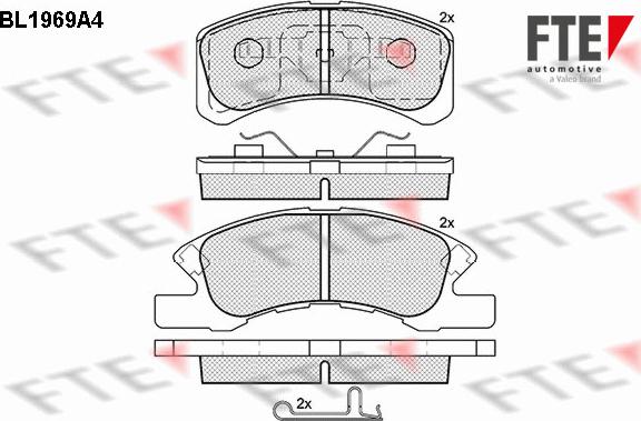 FTE 9010553 - Bremžu uzliku kompl., Disku bremzes www.autospares.lv