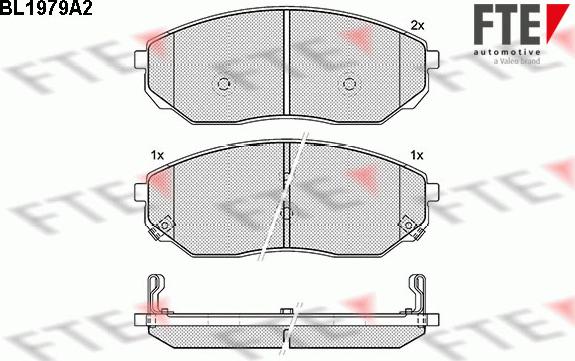 FTE 9010569 - Bremžu uzliku kompl., Disku bremzes www.autospares.lv