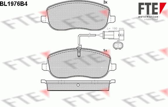 FTE 9010566 - Bremžu uzliku kompl., Disku bremzes www.autospares.lv