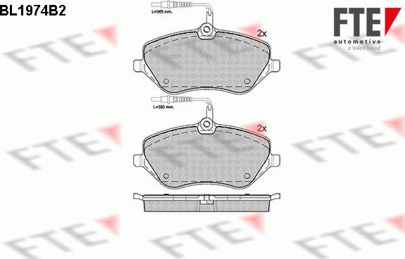 FTE 9010562 - Bremžu uzliku kompl., Disku bremzes autospares.lv