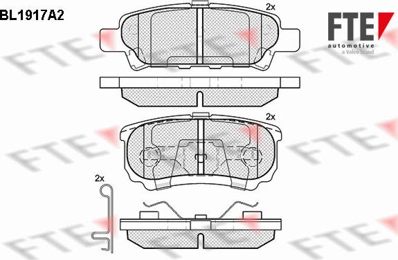 FTE 9010506 - Bremžu uzliku kompl., Disku bremzes www.autospares.lv