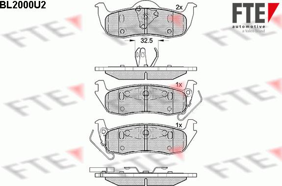 FTE 9010586 - Bremžu uzliku kompl., Disku bremzes www.autospares.lv