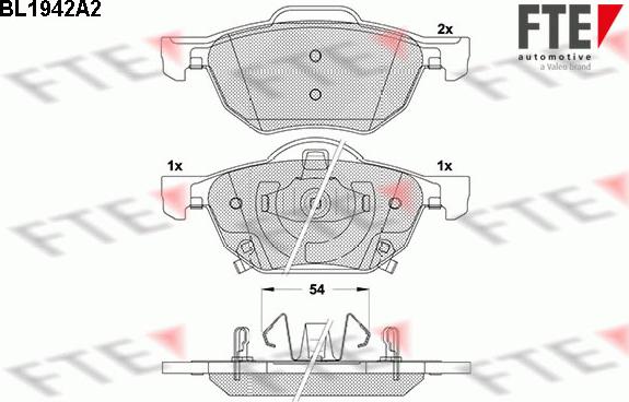 FTE 9010534 - Bremžu uzliku kompl., Disku bremzes www.autospares.lv