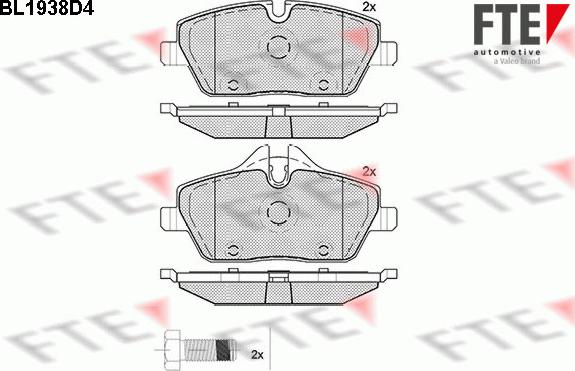 FTE 9010531 - Bremžu uzliku kompl., Disku bremzes www.autospares.lv