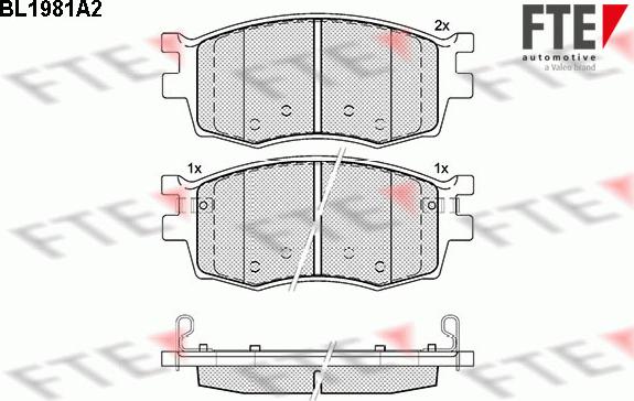 FTE 9010571 - Bremžu uzliku kompl., Disku bremzes www.autospares.lv