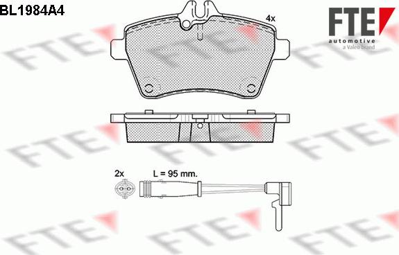 FTE 9010573 - Bremžu uzliku kompl., Disku bremzes www.autospares.lv