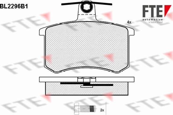 FTE 9010699 - Brake Pad Set, disc brake www.autospares.lv