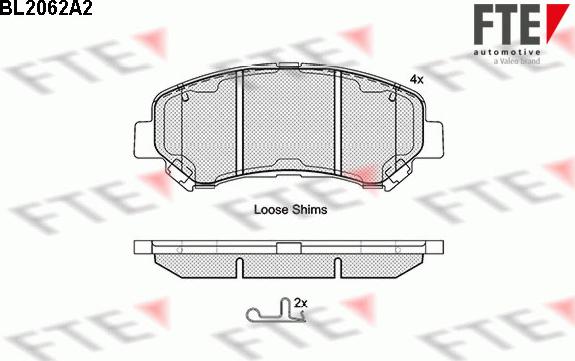 FTE 9010645 - Bremžu uzliku kompl., Disku bremzes www.autospares.lv