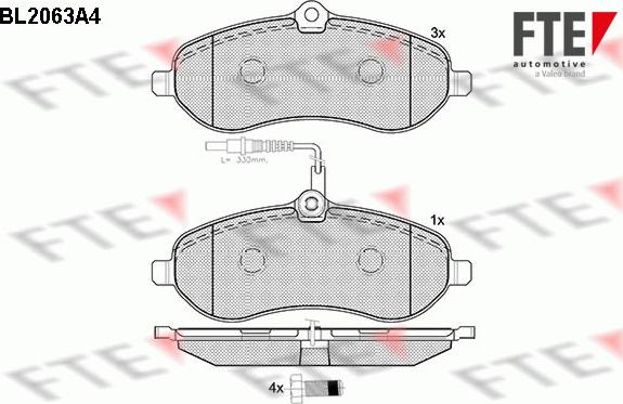 FTE 9010646 - Bremžu uzliku kompl., Disku bremzes www.autospares.lv