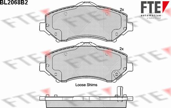 FTE 9010652 - Bremžu uzliku kompl., Disku bremzes www.autospares.lv