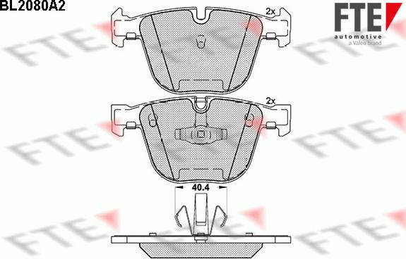 FTE 9010664 - Bremžu uzliku kompl., Disku bremzes www.autospares.lv