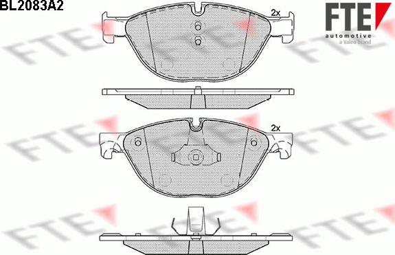 FTE 9010667 - Bremžu uzliku kompl., Disku bremzes www.autospares.lv