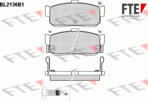 FTE 9010684 - Bremžu uzliku kompl., Disku bremzes autospares.lv