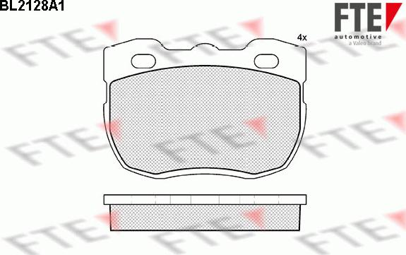 FTE 9010680 - Тормозные колодки, дисковые, комплект www.autospares.lv