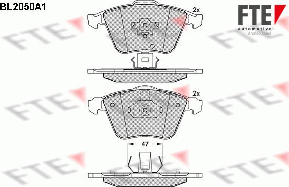 FTE 9010636 - Bremžu uzliku kompl., Disku bremzes www.autospares.lv