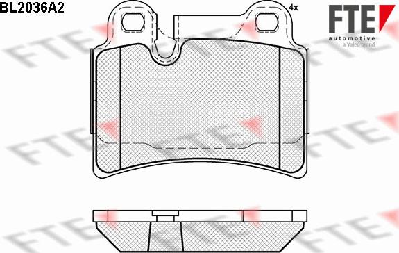 FTE 9010621 - Bremžu uzliku kompl., Disku bremzes autospares.lv