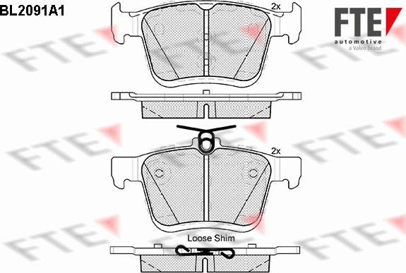 FTE 9010676 - Bremžu uzliku kompl., Disku bremzes www.autospares.lv