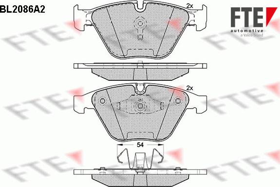 FTE 9010670 - Brake Pad Set, disc brake www.autospares.lv