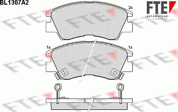 FTE 9010099 - Brake Pad Set, disc brake www.autospares.lv