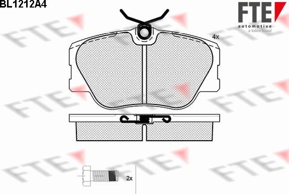 FTE 9010063 - Bremžu uzliku kompl., Disku bremzes autospares.lv