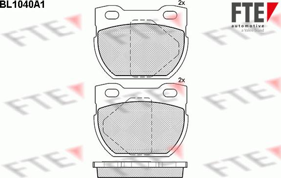 FTE BL1040A1 - Bremžu uzliku kompl., Disku bremzes www.autospares.lv