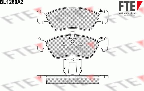 FTE 9010081 - Тормозные колодки, дисковые, комплект www.autospares.lv