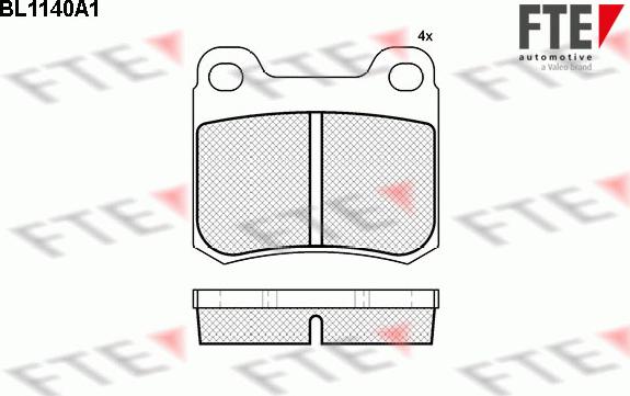 FTE 9010039 - Brake Pad Set, disc brake www.autospares.lv