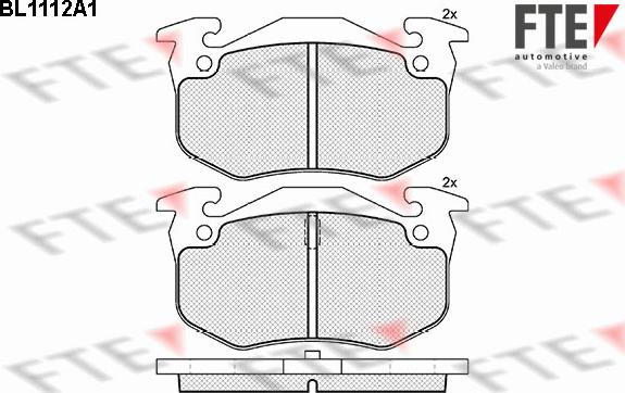 FTE BL1112A1 - Brake Pad Set, disc brake www.autospares.lv