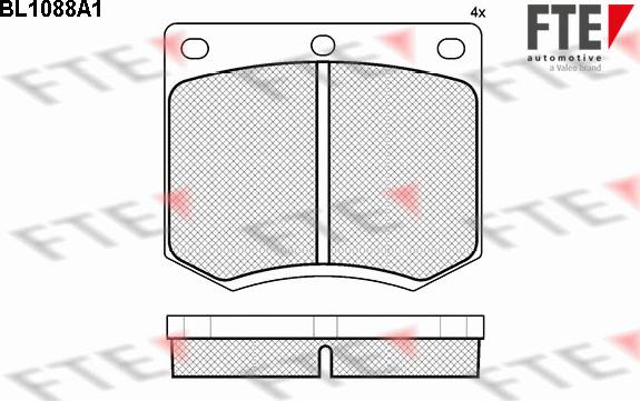 FTE 9010026 - Bremžu uzliku kompl., Disku bremzes www.autospares.lv