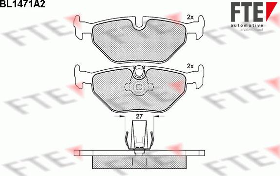 FTE 9010199 - Brake Pad Set, disc brake www.autospares.lv