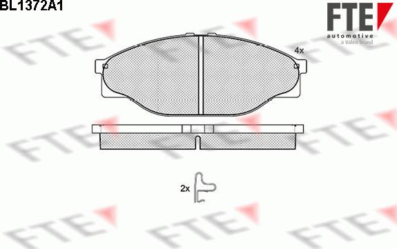 FTE 9010149 - Bremžu uzliku kompl., Disku bremzes www.autospares.lv