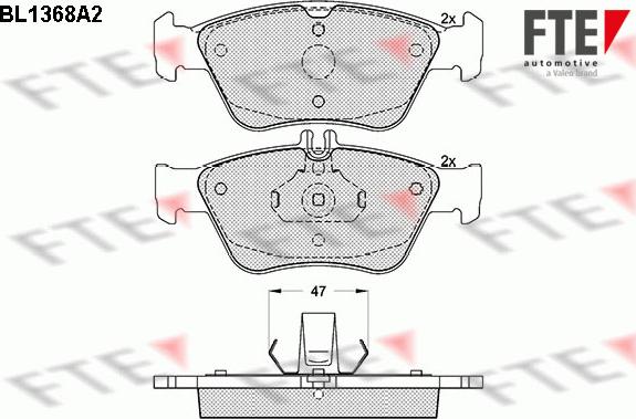 FTE 9010146 - Bremžu uzliku kompl., Disku bremzes www.autospares.lv