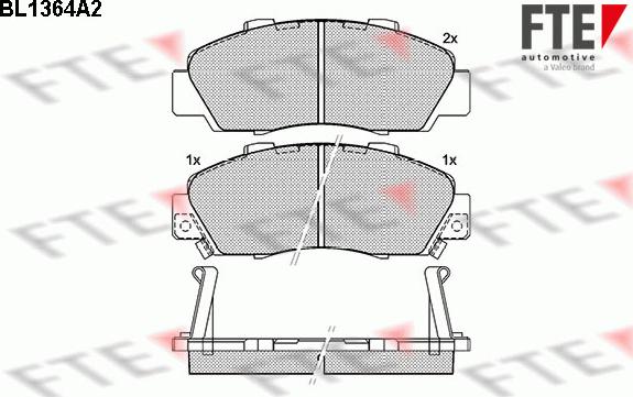 FTE 9010142 - Bremžu uzliku kompl., Disku bremzes www.autospares.lv