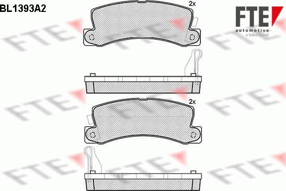 FTE 9010168 - Brake Pad Set, disc brake www.autospares.lv