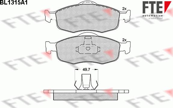 FTE 9010103 - Bremžu uzliku kompl., Disku bremzes www.autospares.lv