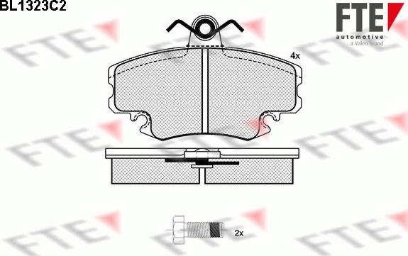 FTE 9010111 - Bremžu uzliku kompl., Disku bremzes www.autospares.lv