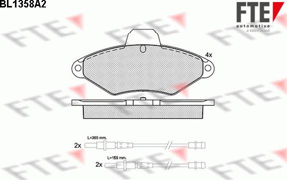 FTE 9010138 - Bremžu uzliku kompl., Disku bremzes www.autospares.lv