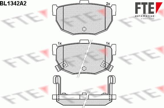 FTE 9010132 - Bremžu uzliku kompl., Disku bremzes www.autospares.lv