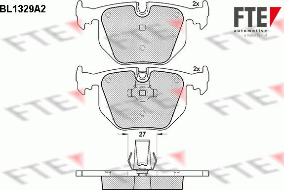 FTE 9010122 - Brake Pad Set, disc brake www.autospares.lv