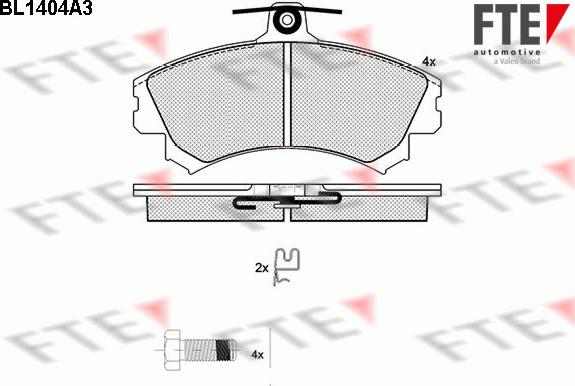 FTE 9010176 - Bremžu uzliku kompl., Disku bremzes www.autospares.lv