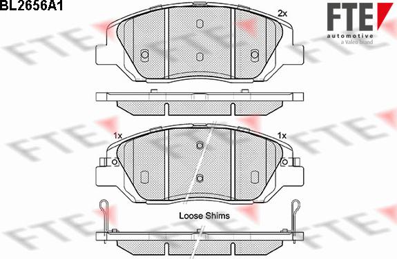 FTE 9010894 - Bremžu uzliku kompl., Disku bremzes autospares.lv