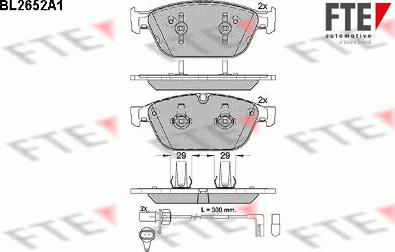 FTE 9010891 - Bremžu uzliku kompl., Disku bremzes www.autospares.lv