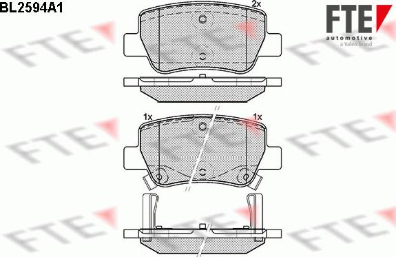 FTE 9010845 - Bremžu uzliku kompl., Disku bremzes autospares.lv