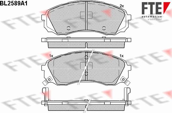 FTE 9010840 - Bremžu uzliku kompl., Disku bremzes www.autospares.lv