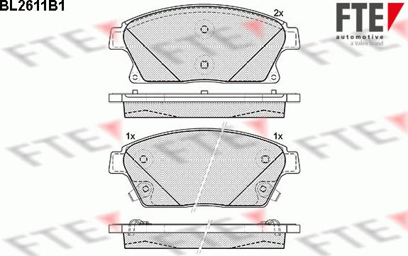 FTE 9010859 - Bremžu uzliku kompl., Disku bremzes autospares.lv