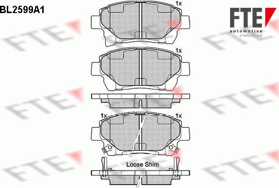 FTE 9010851 - Bremžu uzliku kompl., Disku bremzes www.autospares.lv