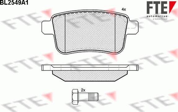 FTE 9010802 - Bremžu uzliku kompl., Disku bremzes www.autospares.lv