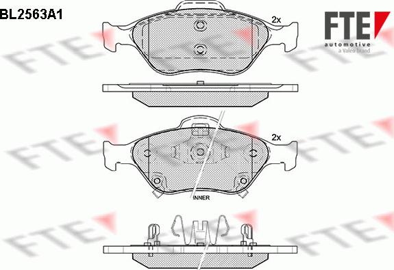 FTE 9010814 - Bremžu uzliku kompl., Disku bremzes autospares.lv