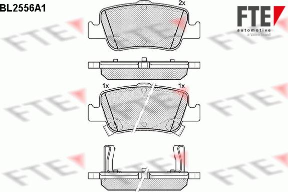 FTE 9010810 - Тормозные колодки, дисковые, комплект www.autospares.lv