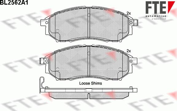 FTE 9010813 - Brake Pad Set, disc brake www.autospares.lv